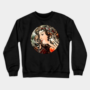 Art Nouveau Goddess Crewneck Sweatshirt